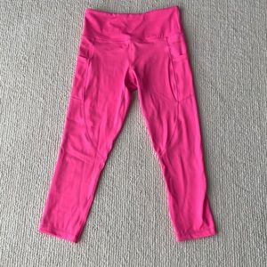 Zyia active pink light ‘n tight Capri Leggings SM